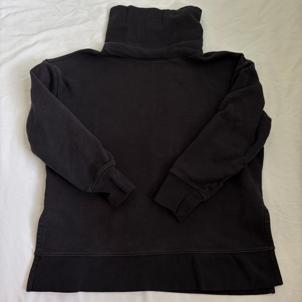 Athleta Black Cowl Neck Sweatshirt Pullover Women’s Size S Athleisure